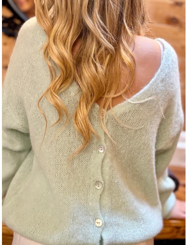 GILET BUTINE VERT D'EAU