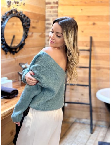 GILET BUTINE VERT