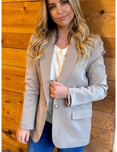 VESTE LAQUM TAUPE