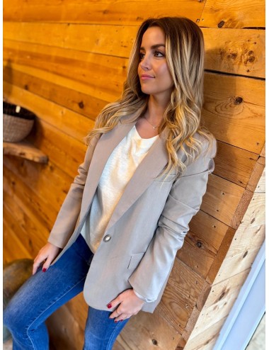 VESTE LAQUM TAUPE