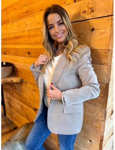 VESTE LAQUM TAUPE