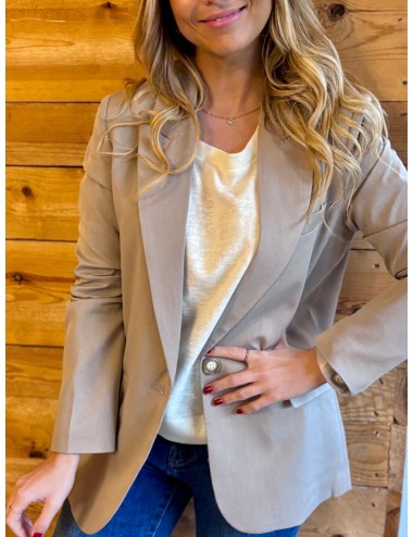 VESTE LAQUM TAUPE