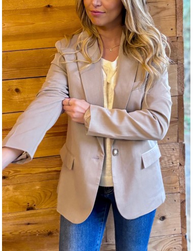 VESTE LAQUM TAUPE