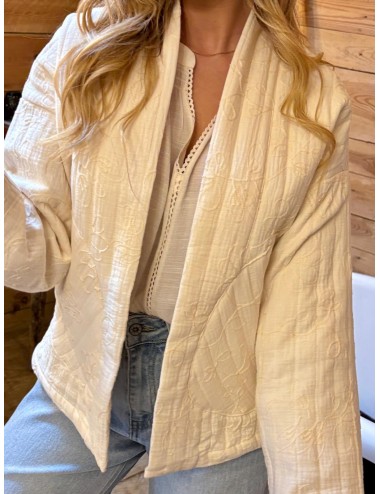 VESTE YPILE IVOIRE