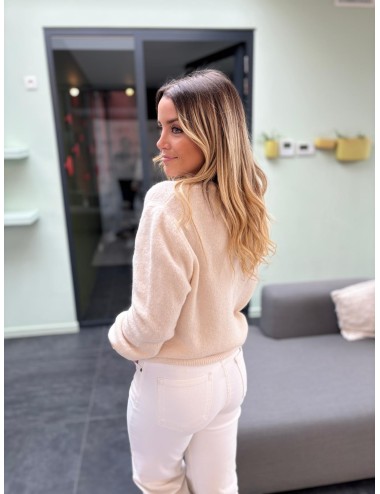 GILET YNFYME IVOIRE