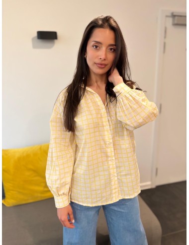 CHEMISIER POHINDRA JAUNE