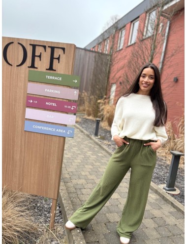 PANTALON MERIGE VERT