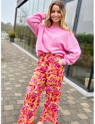 PULL NETIM ROSE BONBON