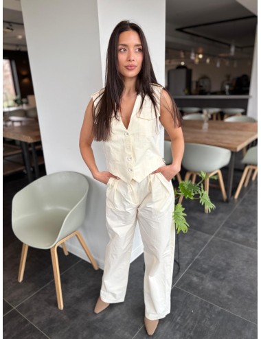 PANTALON ASSINIE ÉCRU