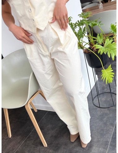 PANTALON ASSINIE ÉCRU