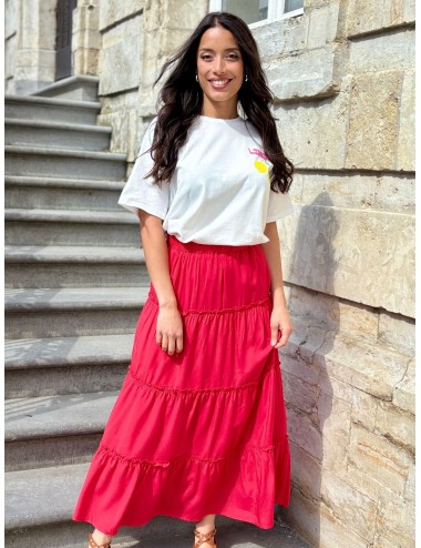 JUPE LITINE ROUGE