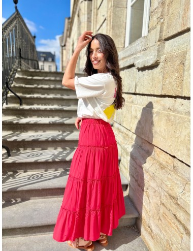 JUPE LITINE ROUGE