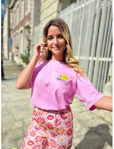 T-SHIRT PRAX ROSE