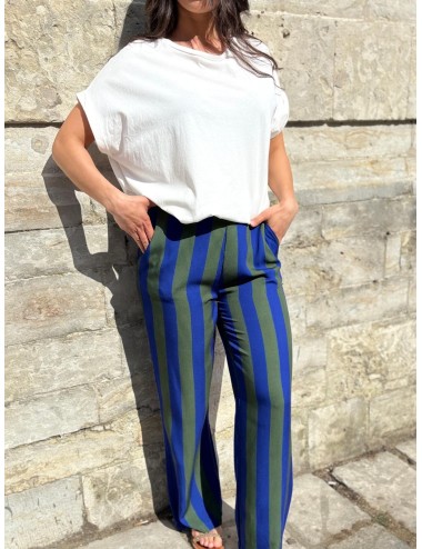 PANTALON JAKARTA VERT/BLEU