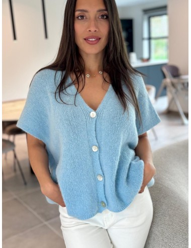 GILET JAIYRUS BLEU