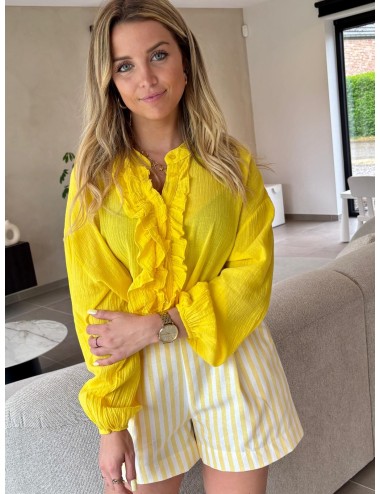 SHORT LATARD JAUNE