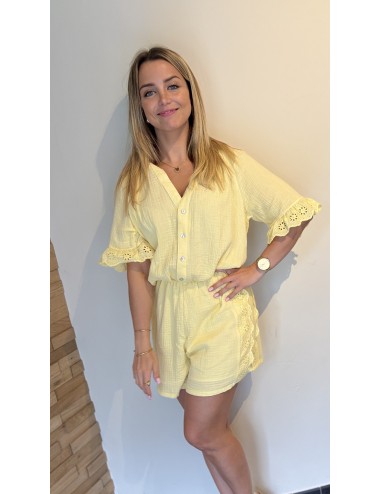 COMBISHORT KITANE JAUNE