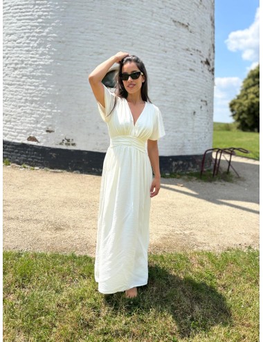 ROBE KRAPS ECRU