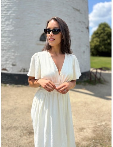 ROBE KRAPS ECRU