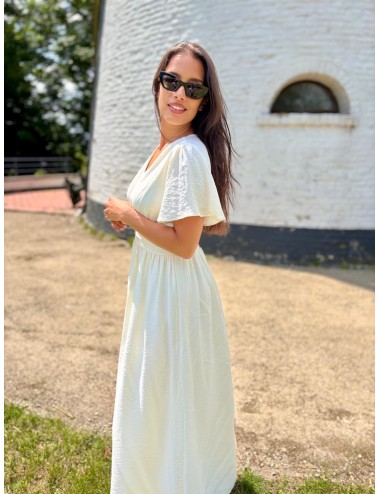 ROBE KRAPS ECRU