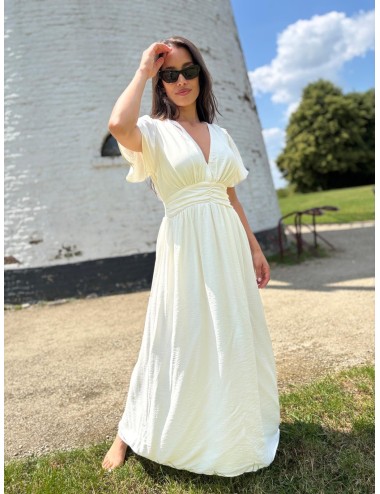 ROBE KRAPS ECRU