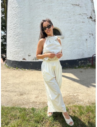 PANTALON JAPAZE ECRU