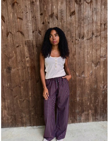 PANTALON DELIUM BORDEAU
