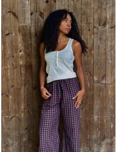 PANTALON DELIUM BORDEAU