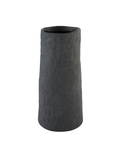 VASE TERRE CUITE ANTHRACITE HAUT 20 CM