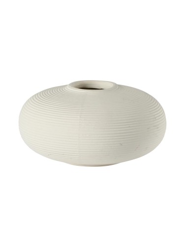 VASE SPHERIQUE BLANC DIAM 17,5