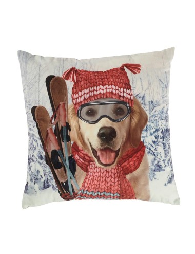 COUSSIN CHIEN SKIEUR 45X45 CM