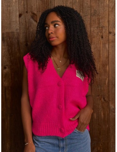 GILET SARIAN FUCHSIA