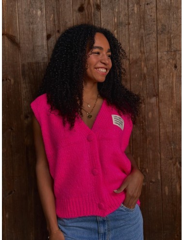 GILET SARIAN FUCHSIA