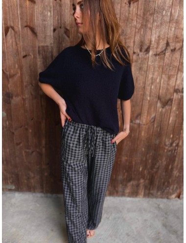PULL STIP NOIR