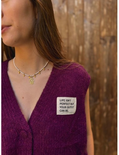 GILET SARIAN BORDEAU