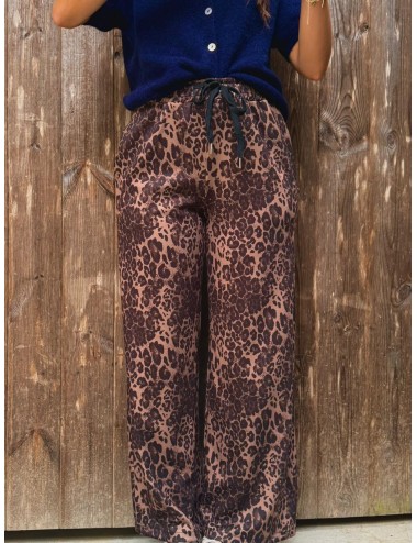 PANTALON JASTARE LEOPARD NOIR