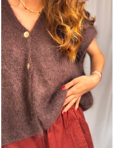 GILET JAMALA CHOCO