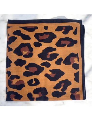 FOULARD CARRE LEOPARD