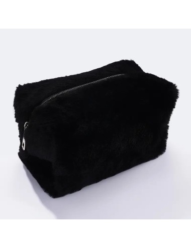 TROUSSE FOURRURE NOIRE 17X 10 X 11 CM