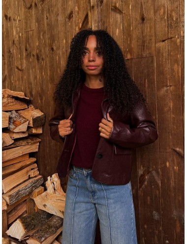 VESTE ANTOLE BORDEAUX