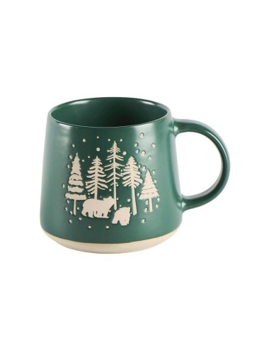 MUG MOTIFS VERT SAPIN