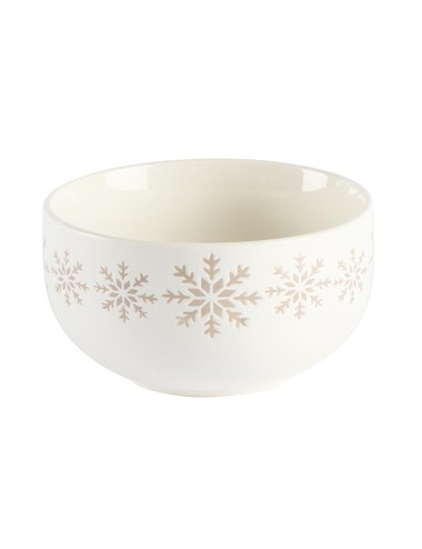 BOL MOTIFS FLOCONS BLANCS