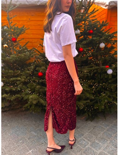 JUPE SIARAME BORDEAUX