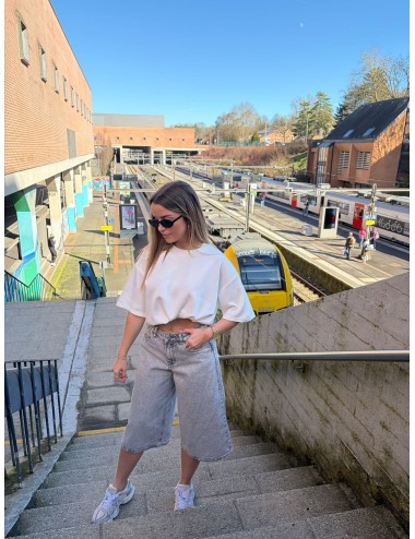 T-SHIRT SERIKATE ECRU