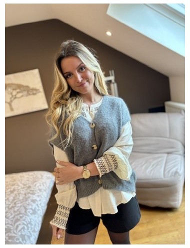 GILET STERIOZE GRIS
